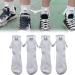 Couple Holding Hands Socks Mid-Tube Socks Magnetic Three-Dimensional Doll Socks Funny Magnetic Suction 3D Doll Socks (2Pair White)