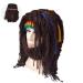 Creative Beard Hat Barbarian Knit Beard Hat Wig Beanie Hat Funny Knit Hat Beard Facemask for Male(multicolour)