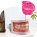 Juliyeh 1 Pcs Denture Case Orthodontic Dental Retainer Box False Teeth Storage Container Denture Cleaning Box with Filter Portable and Easy to Travel (Pink) Black - Buy Online on GoSupps.com