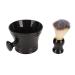 Professional Shaving Brush with Soft Synthetic Bristles & Shaving Bowl - Perfect for Barbers | International Shipping Available - Buy Online on GoSupps.com