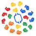 20 Rock Climbing Holds with 2Pcs Safety Handles, Kids Climbing Holds for Indoor Outdoor Play Set, Rock Wall Climbing Kit with Mounting Hardware 20 Climbing Holds with 2 Handles