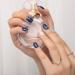 Bohend Blue Pearl Square Press-On Nails - 24 pcs Heart Shiny Fake Nails for Women & Girls - International Shipping Available - Buy Online on GoSupps.com