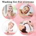 FOSUYI Makeup Headband and Towels Wristbands Set for Washing Face - Pink Spa Accessories for Women - Buy Online on GoSupps.com