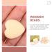 Shop Toyvian Peach Wooden Heart Beads for DIY Jewelry & Tinkering - Perfect for Valentine's Day & Weddings - Buy Online on GoSupps.com