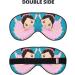 BREAUX Little Ballerina Dancing Girl Print Eye Mask - Double Sided Blackout Sleep Mask for Women & Men | International Shipping Available - Buy Online on GoSupps.com