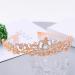 Elegant Rose Gold Wedding Tiara Crown - Crystal Rhinestone Bridal Princess Tiara with Comb for Wedding Prom & Birthday Parties - Buy Online on GoSupps.com