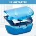 LdawyDE Denture Box Retainer Case Protable Retainer Box Mouth Guard Aligner Case Braces Boxs with Mirror Removal Tool Chewies Blue - Buy Online on GoSupps.com