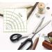 YEQIN Acrylic Quilting Ruler 8X8 - Multifunctional Arcs & Fans Quilt Circle Cutter - Sewing Craft Tool - Cloth Ruler Template - Buy Online on GoSupps.com