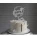 Asino personalized cake topper for communion & confirmation - unique cake attachment with an individual name and date choose material: acrylic