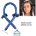 Heatless Curls Headband Kit - Navy Blue | Hair Styling Tools for Long Medium Hair | Curling Rod Wrap with Scrunchies and Hair Clip - Buy Online on GoSupps.com