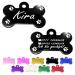 Ibera Gifts - Personalized pendants for medium -sized to large to large dogs and cats in bone shape - engraving dog brand collar dog neck band Name personalized dog (black paws) paws black
