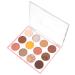 NOLITOY 12 Girds Colorful Matte Shimmer Eyeshadow Palette for Eye Makeup High Pigmented Eye Shadow Primer Powder Palet A As Shown
