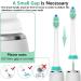 Zegupal Replacement Toothbrush Heads for Sonicare - 8Pcs Diamond & Standard Brush Heads - Compatible Electric Toothbrush Accessories - Buy Online on GoSupps.com