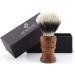 Jag Shaving Razor Brush - Sustainable Synthetic Silver Tip Brush with Noble Wooden Handle for Perfect Shaving - Buy Online on GoSupps.com