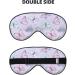 Purple Butterfly Print Sleep Eye Mask - Soft Blindfold with Elastic Strap for Travel & Night Sleeping - Buy Online on GoSupps.com