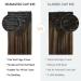 Doores Clip In Extensions - Real Remy Hair Balayage Dark Brown to Chestnut Brown 40cm (16 inch) - 7 Pieces 110g Seamless Hair Extensions - Buy Online on GoSupps.com
