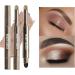 Shimmer Eyeshadow Stick Metallic Creamy Eyeshadow Pencil Crayon Eye Brightener Highlight Makeup Waterproof Long Lasting Cream Eye Shadow (#10 RUBY) - Buy Online on GoSupps.com