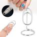 TIKATARER Nail Rings Nail Art Fingernail Rings Nail Charms Nail Rings With Nails Attached Unique Stylish Women Finger Nail Cover Ring for Women Lady Girls Parties Weddings (3044 platinum) - Buy Online on GoSupps.com