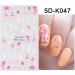 Nail Water Slides DIY Manicure Decor Nail Art Decoration White Flowers Butterfly-shape Design Water Transfer Stickers 5D Embossed Nail Sticker(4 Multicolor) Multicolor4 - Buy Online on GoSupps.com