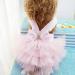 Buy Tonsee Dog Tutu Dress with Bowknot - Striped Lace Dress for Small Dogs - Princess Style Pink Cladding Set - Buy Online on GoSupps.com