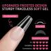 EARLMONI Medium Ballerina Nails Tips Set - 432 pieces Full Cover Soft Gel Nail Tips with Glue Nail File Cuticle Pusher 12 Sizes Prepolished Artificial Nails For Gluing Nail Art DIY - Buy Online on GoSupps.com