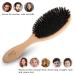 BLACK EGG Boar Bristle Hair Brush Set - Soft Natural Bristles for Thin & Fine Hair - Restore Shine & Texture - Includes Bamboo Comb & 3 Hair Ties - Buy Online on GoSupps.com