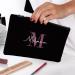 Herz & Heim Personalized Cosmetic Bag with Initial & Name - Large Size | Custom Makeup Organizer - Buy Online on GoSupps.com