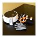 ZZBB Rehabilitation Gloves Soft Resting Hand Splint for Flexion Contracture Manual Training Nerve Massager Left-hand Medium