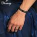 Vicmag Copper Bracelet for Men | Ultra Strength Magnetic Double Row | 99.99% Pure Copper | Adjustable with Tool & Gift Box (Black) - Buy Online on GoSupps.com