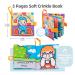 Jollybaby Baby Peek-a-Boo Cloth Book | Touch & Feel Soft Book for Infants | Interactive Stroller Toy Where is My Belly Button - Buy Online on GoSupps.com
