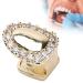 Shop Hip-Hop Single Teeth Accessories | Halloween & Birthday Party Decorations - Brass Coated Solit rtor Diamantgold - Buy Online on GoSupps.com