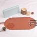 Makeup Cleaning Mat Silicone Brush Cleaning Tool Portable Cosmetic Cleaning Pads Scrubber Mat Pad for Foundation & Lip Brush brown - Buy Online on GoSupps.com