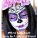 Go Ho White Face Paint 0.88 oz - Safe Water Based Halloween Makeup for Adults & Children - Ideal for Vampire, Skeleton, Clown, Joker SFX Cosplay Costumes - 25g - Buy Online on GoSupps.com