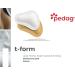 Pedag T-Form Anatomically Correct Metatarsal Arch Pads to Lift and Shape Leather Small (EU 35-37/ US W5-W7) 3 Count S 3 - Buy Online on GoSupps.com