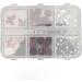 Nail Art Rhinestones Kit 3D Nail Art Charms Flower Butterfly Shape Vintage Portable Manicure Decorations with Rhinestones Artificial Pearls with Storage Organizer Box - Buy Online on GoSupps.com