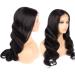 28-Inch Brazilian Remy Body Wave Real Hair Wig - Pre-Plucked Natural Hairline Free Part Closure Bleached Knots for Women - Buy Online on GoSupps.com