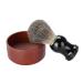 Premium Wood-Shaving Bowl for Men | Natural Oak Razor & Hair Brush Set | Eco-Friendly Grooming Tools - Buy Online on GoSupps.com
