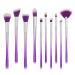 10x Lip Tool Brush Foundation Powder Eyeshadow Eyeliner Makeup Brushes Set Brush Travel Size Makeup Brushes One Size Multicolor