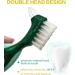 Zwensedhy 4-Part Premium Toothbrush Set - Hard Prosthesis & Cleaning Brush with Multi-Layered Bristles | Portable Double-Page Design for Ultimate Oral Care - Buy Online on GoSupps.com