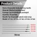 50PCS Mixed Piercing Needles | Stainless Steel Sterile Body Piercing Needle Set - 12G, 14G, 16G, 18G, 20G - for Nose, Lip, Septum, Ear, Navel, Eyebrow Piercings - Buy Online on GoSupps.com