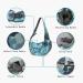 Petemoo Portable Pet Carrier - Breathable Mesh Dog & Cat Shoulder Bag (Up to 5kg) - Blue Camouflage Travel Bag - Buy Online on GoSupps.com