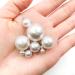 Unahtinr 30Pcs Imitation Pearl Pendant Earrings Accessories - Sheep's Eye Hanging Caps - Buy Online on GoSupps.com