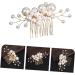 FRCOLOR the pearl comb wedding hair jewelry hair combs for women accessories bridal hair rhinestone hair accessories hair bling pearl hair clips the flowers bride alloy Hair Accessories - Buy Online on GoSupps.com