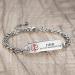 Personalized Medical Alert Bracelets for Women - Adjustable SILVER Medical ID Free Engraving 6.5-8 Inch - Buy Online on GoSupps.com