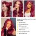 Burgundy Body Wave 24 Lace Front Human Hair Wig - HD Transparent Brazilian Virgin Hair, Pre-Plucked with Baby Hair - 150% Density - Red Glueless Wig for Black Women - Buy Online on GoSupps.com