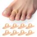 Welnove Hammer Toe Corrector and Straightener - 8 Pcs Toe Support Pads Cushion - Realign Bent Crooked Curled Claw Hammer Toes - One Loop Design