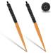 2 pieces mini round brush Professional hair dryer brushes Klein Hairbrush round Bart brush styling brush 26.5 cm round hair brush for thin hair ponytail beard lure yellow