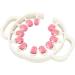 AONYAYBM Round Pink Massage Scooter for Legs | Portable Multi-Purpose Muscle Roller | Innovative Leg Massage Device for Sports & Relief - Buy Online on GoSupps.com