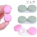 Marble Contact Lens Case Kit with Mirror and Tweezers - Rose Gold | Portable Travel Kit for Outdoor and Office Use - Buy Online on GoSupps.com