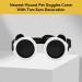 Namsan Dog Glasses for Small Dogs - UV Protected Round Frame Sunglasses for Wind Protection - White - Buy Online on GoSupps.com